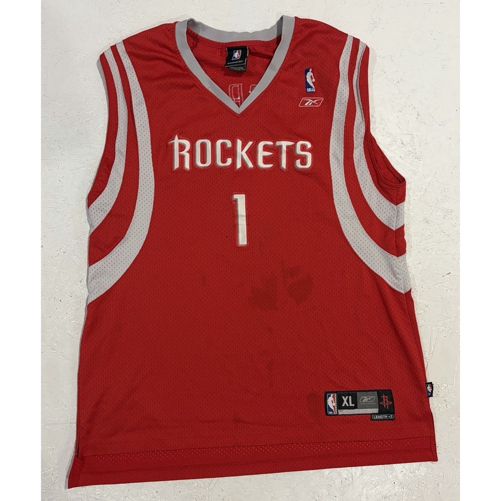 Reebok Mens Swingman Jersey Tracy McGrady Houston Rockets Red Size XL NBA